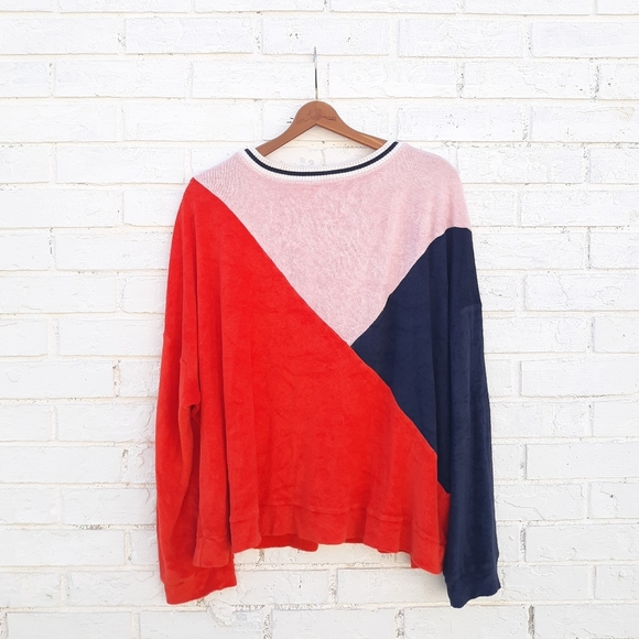 Splendid x Margherita Colorblock Terry Pullover - Picture 5 of 8